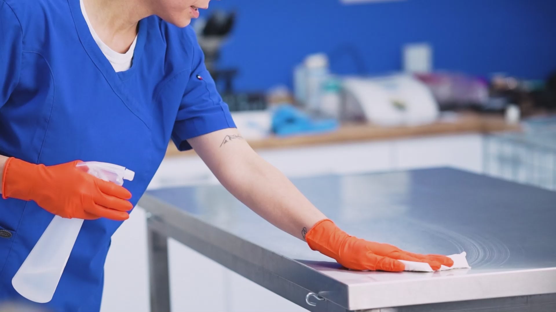 Orange Nitrile Gloves