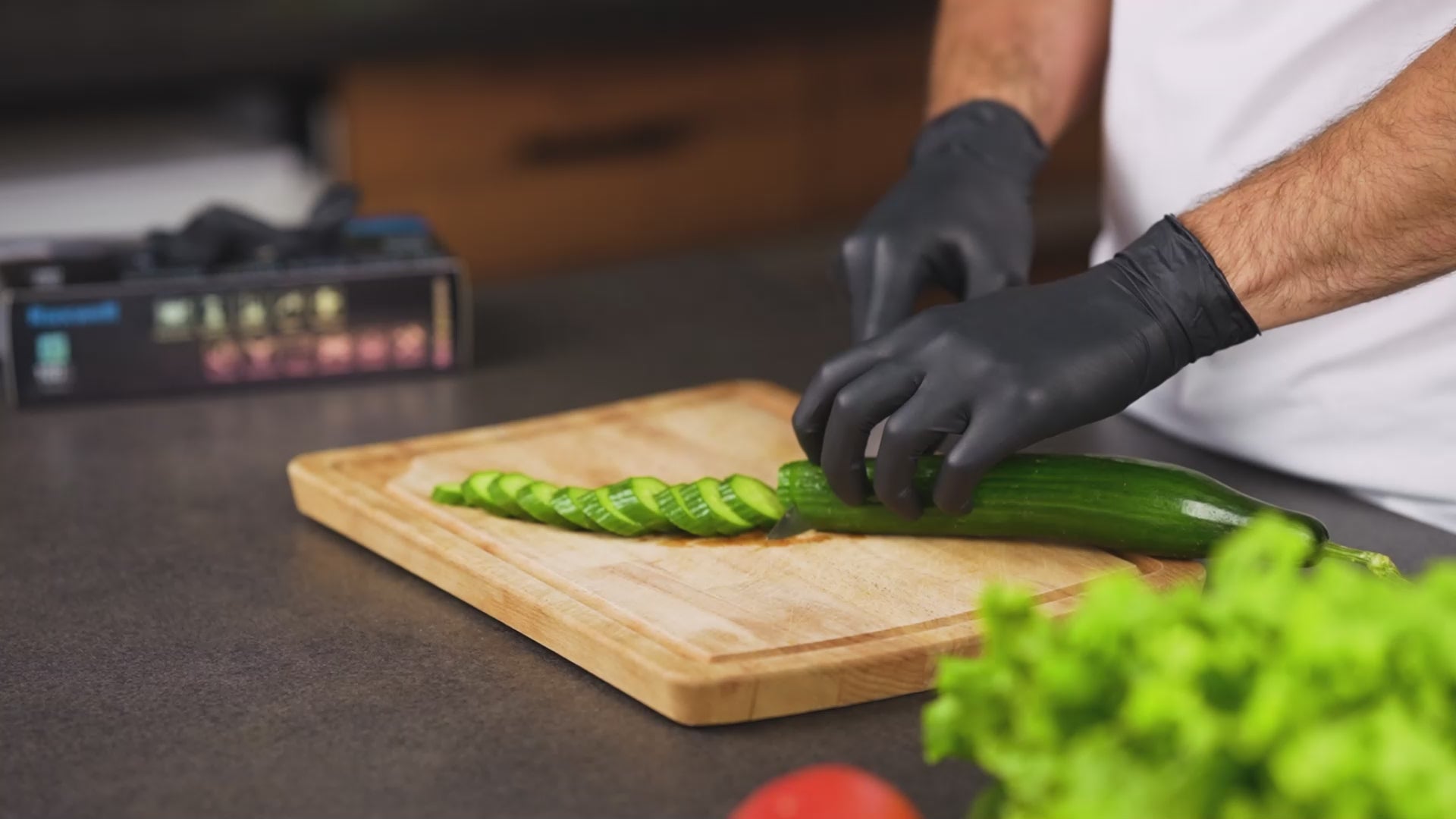 Raxwell Disposable Black Nitrile Gloves