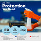 orange nitrile gloves protection
